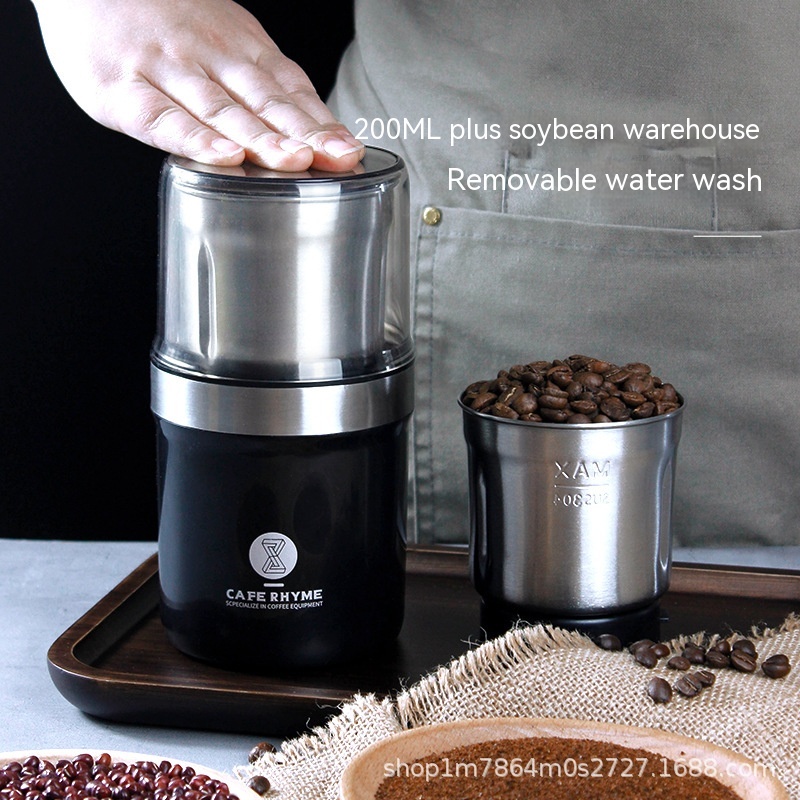 電動磨豆機咖啡打粉機便攜充式不鏽鋼咖啡豆研磨器磨粉機家用 T072998