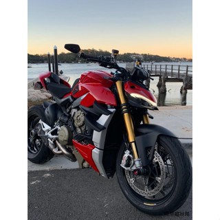 DUCATI重機配件FENRIR機車手把後視鏡反光鏡杜卡迪街霸Streetfighter V4 V2
