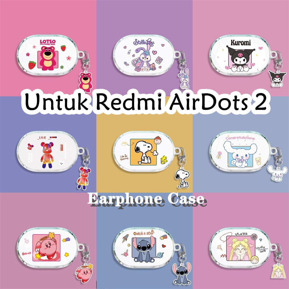 適用於 Redmi AirDots 2 保護套 Kulomi 透明軟矽膠耳機保護套