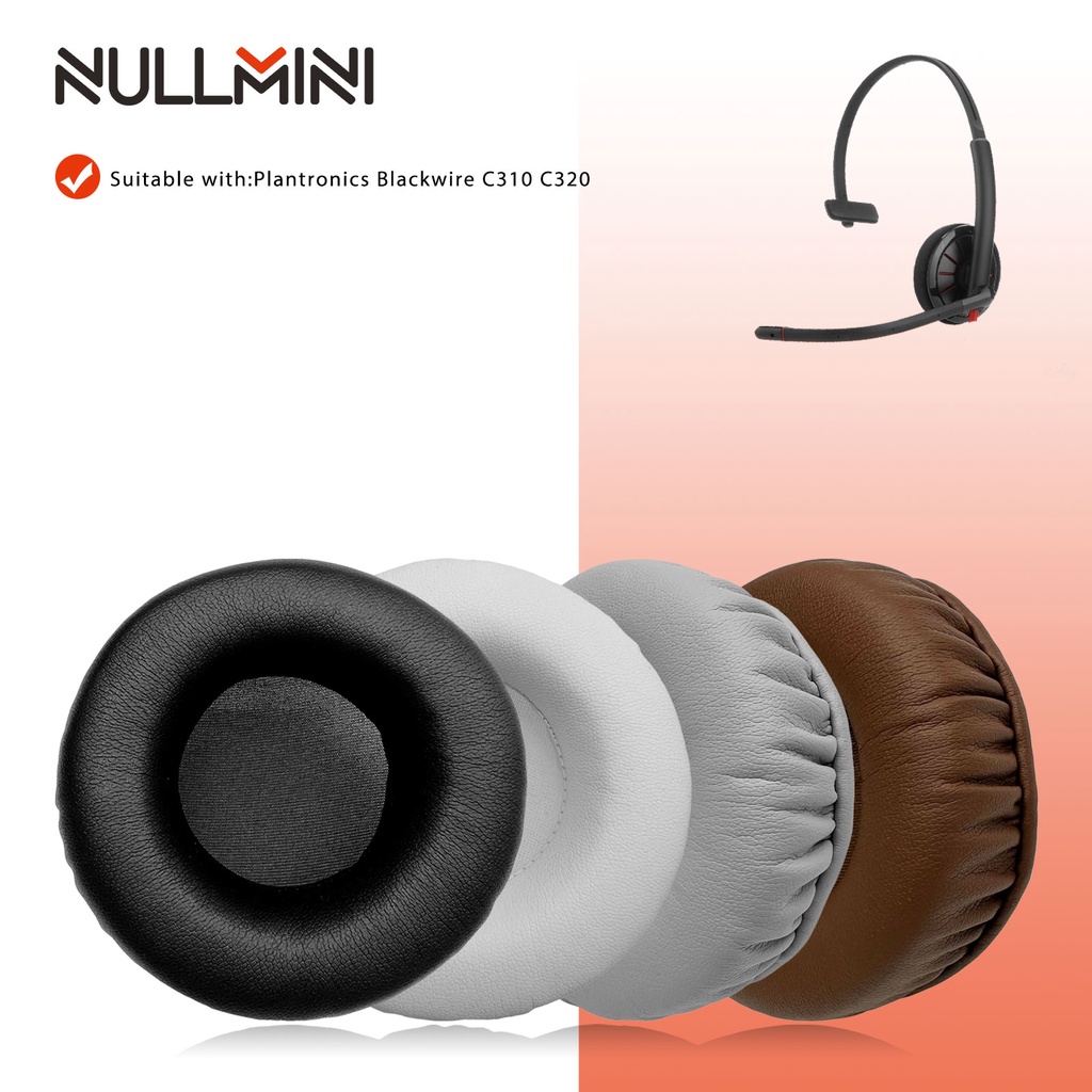 PLANTRONICS Nullmini 替換耳墊適用於繽特力 Blackwire C310 C320 耳機耳墊耳罩套耳