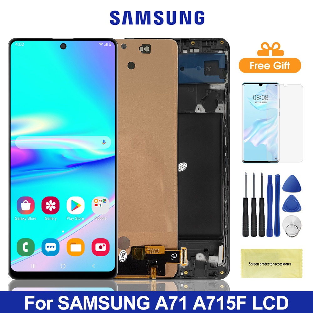 SAMSUNG 100% 測試三星 Galaxy A71 LCD 觸摸屏數字化儀組件 A715 A715F A715FD