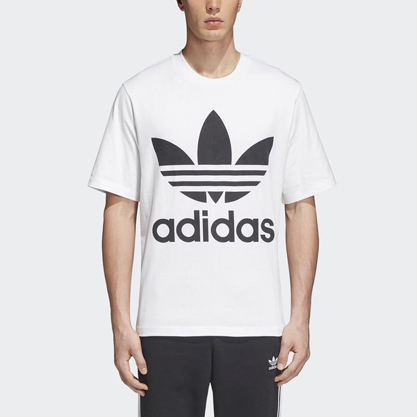 Adidas Oversized Tee CW1212 男 短袖 上衣 T恤 經典 LOGO 休閒 寬鬆 舒適 白