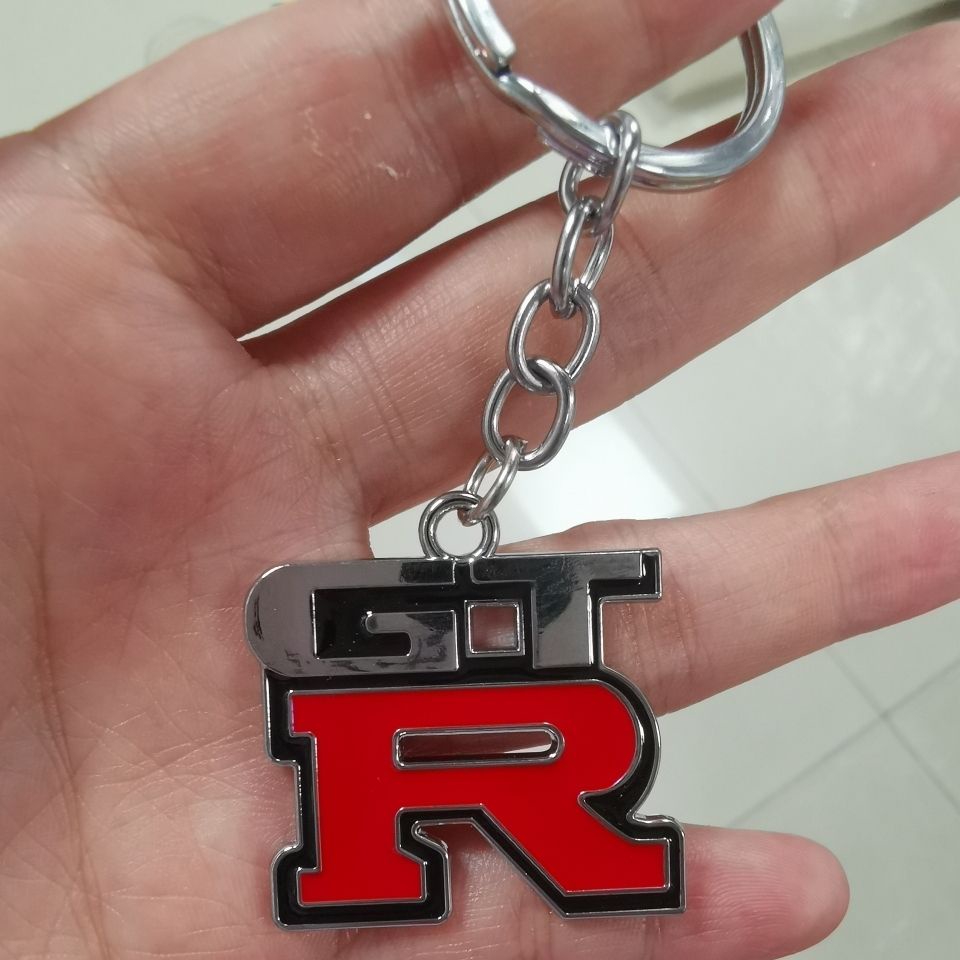 NISSAN GTR金屬字母鑰匙扣R32 R33 R34 R35車鑰匙裝飾吊飾