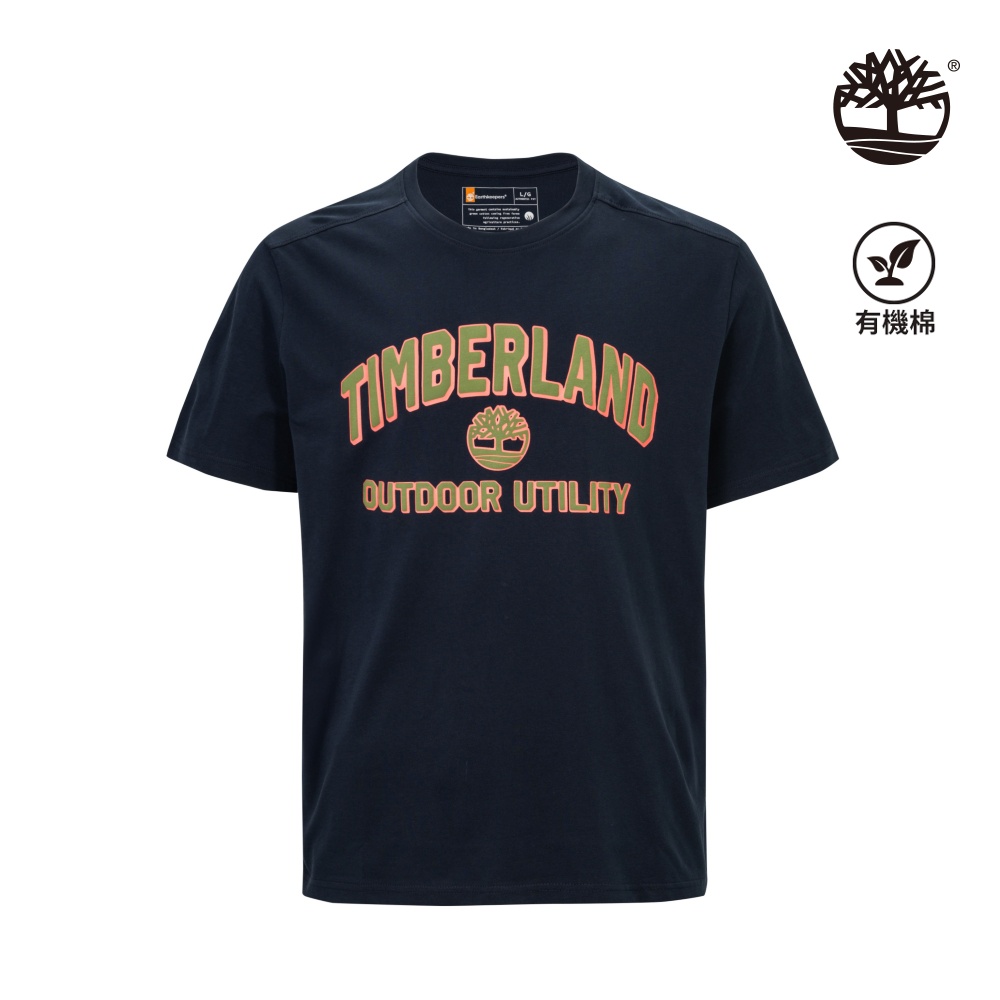 Timberland 男款深寶石藍圖案短袖T恤|A42T5433