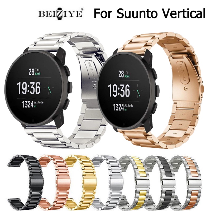 適用於 Suunto Vertical不銹鋼錶帶金屬手鍊適用於 suunto vertical 智能手錶手腕更換錶帶配件