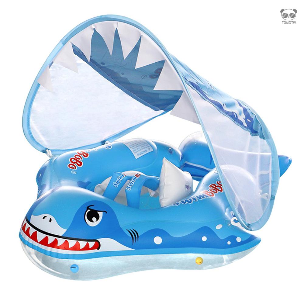 SwimBoBo BO5023Pro 充氣款鯊魚嬰兒游泳圈趴圈 兒童腋下游泳圈 PVC材質 L碼 適合3-24個月寶寶