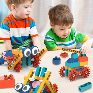 台灣現貨🧸齒輪積木 電動積木 積木 科學玩具 兒童益智玩具 益智積木 積木玩具 機械齒輪 機械積木
