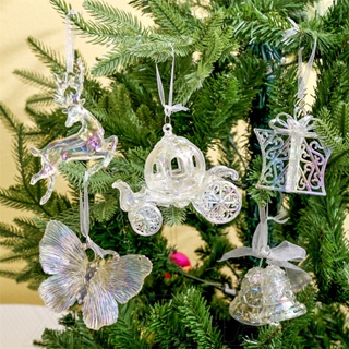 聖誕家居裝飾品/聖誕樹亞克力麋鹿天使娃娃鈴鐺掛飾/聖誕樹裝飾品