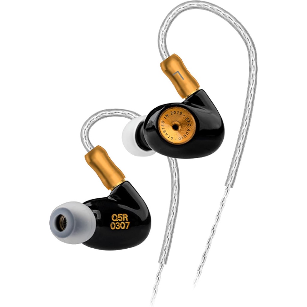 Epz Q5 耳機有線 HIFI 陶瓷碳納米動圈 IEM 入耳式監聽器 MMCX 可拆卸有線耳塞遊戲耳機