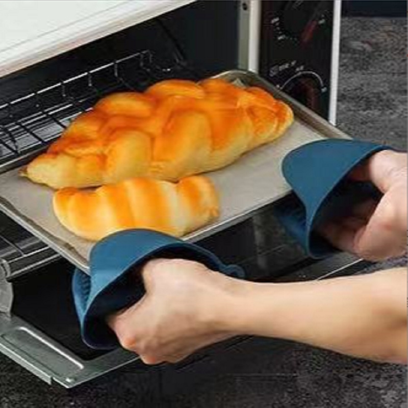 加厚矽膠隔熱手套 耐高溫 砂鍋防燙 烘培烤箱微波爐夾碗