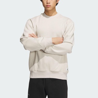 Adidas ST WF Sweats IP4983 男 長袖 上衣 亞洲版 運動 訓練 休閒 寬鬆 居家 舒適 米