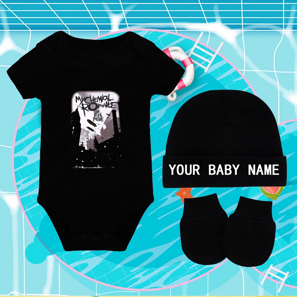 100% 純棉新生嬰兒服裝連身衣 Baju Melayu 嬰兒可定制名稱