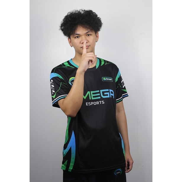 智能歐米茄 S12 球衣! 2024 最新全昇華全黑圓領男士 T 恤。 Dota2/pubg/手機傳奇遊戲上衣