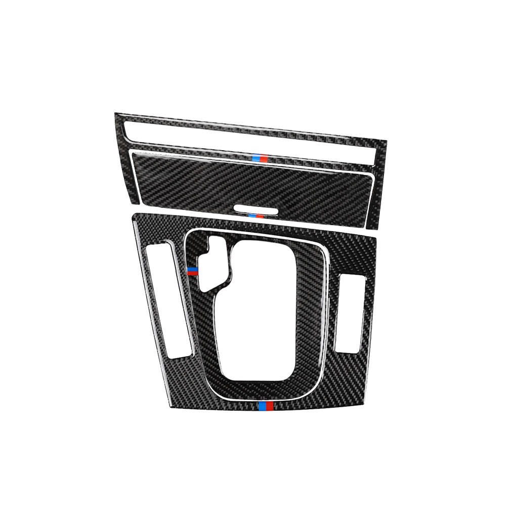 【真卡夢改裝】寶馬BMW BMW 老3系E46碳纖維排檔位手剎換擋中控蓋裝飾邊蓋框架貼