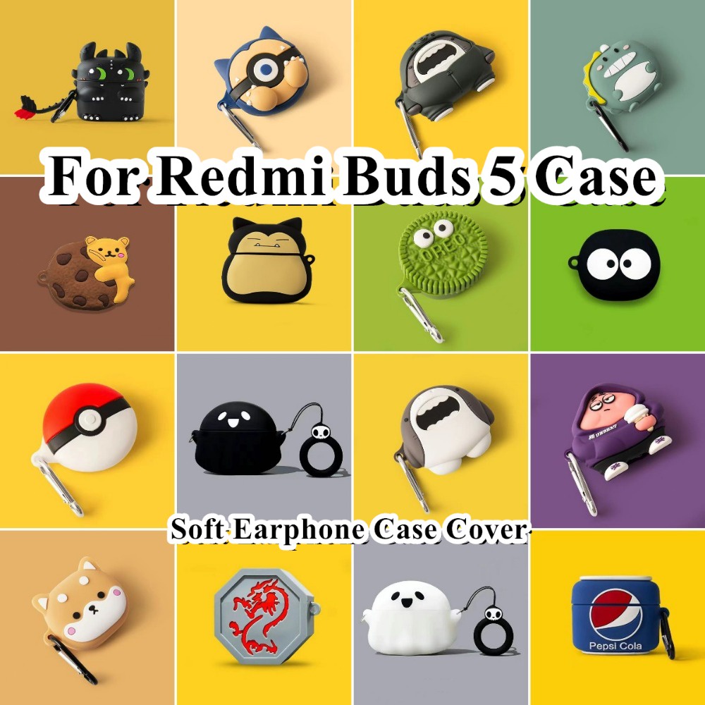 【imamura】適用於Redmi Buds 5 Case 卡通創新系列軟矽膠耳機套外殼保護套