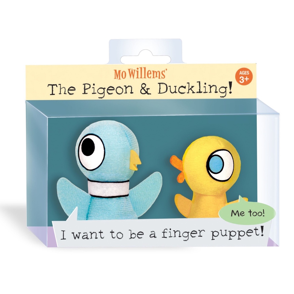 The Pigeon and Duckling Finger Puppets (鴿子&amp;小鴨手指玩偶)(盒裝)/Yottoy《Yottoy》 Don't Let the Pigeon Drive the Bus! 【禮筑外文書店】