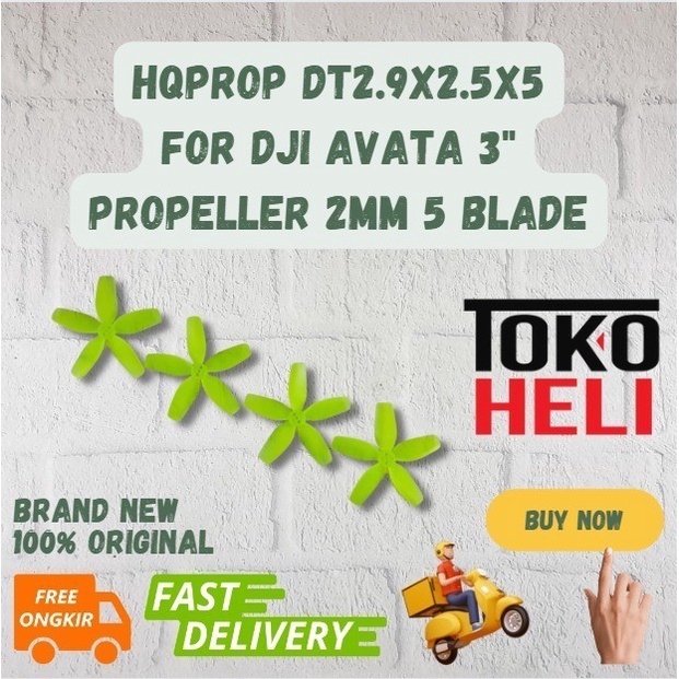 Hqprop DT2.9X2.5X5 適用於 DJI Avata 3 螺旋槳 2mm 5 葉片黃色