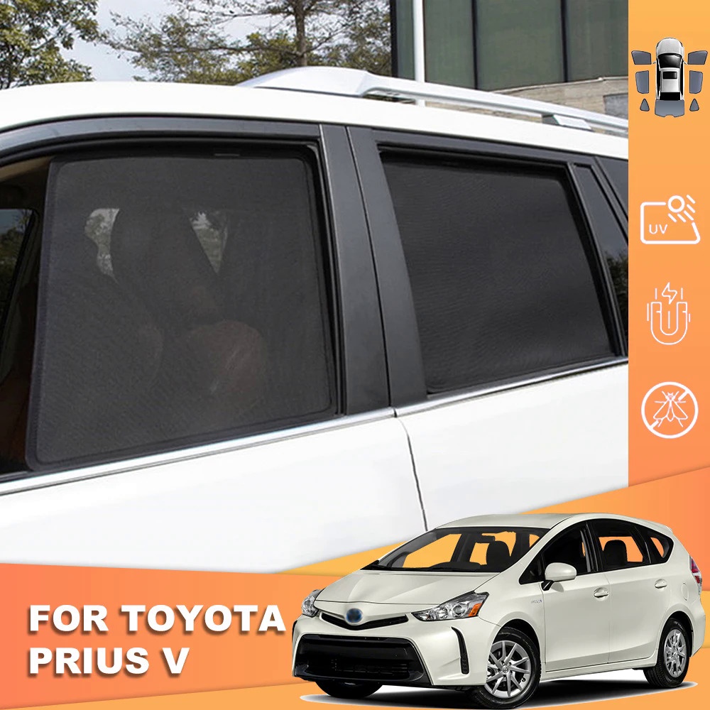 豐田 適用於 Toyota Prius Alpha 2011-2021 Prius V 磁性汽車遮陽罩前擋風玻璃框架窗簾