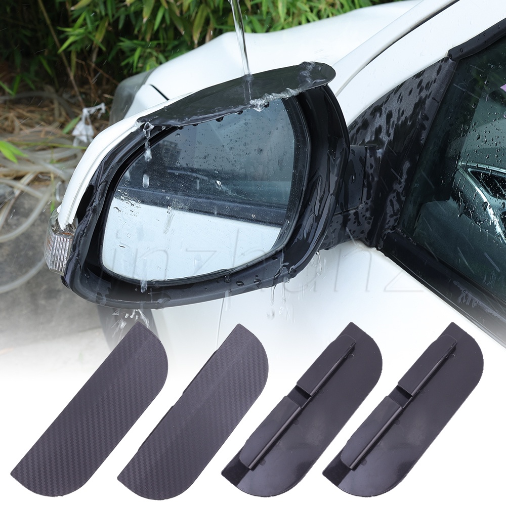 碳纖維夾式側雪遮陽板/後視鏡雨眉罩/通用裝飾擋雨板/汽車後視鏡遮陽板/汽車外飾配件/