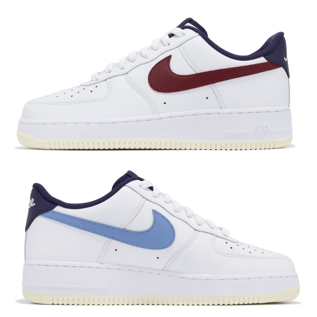 Nike 休閒鞋 Air Force 1 07 白 鴛鴦 AF1 藍 紅 男鞋 【ACS】 FV8105-161