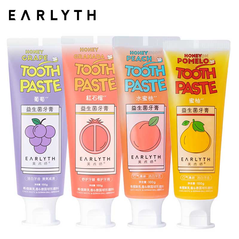 EARLYTH美術師牙膏益生菌改善口氣清新水果味牙膏