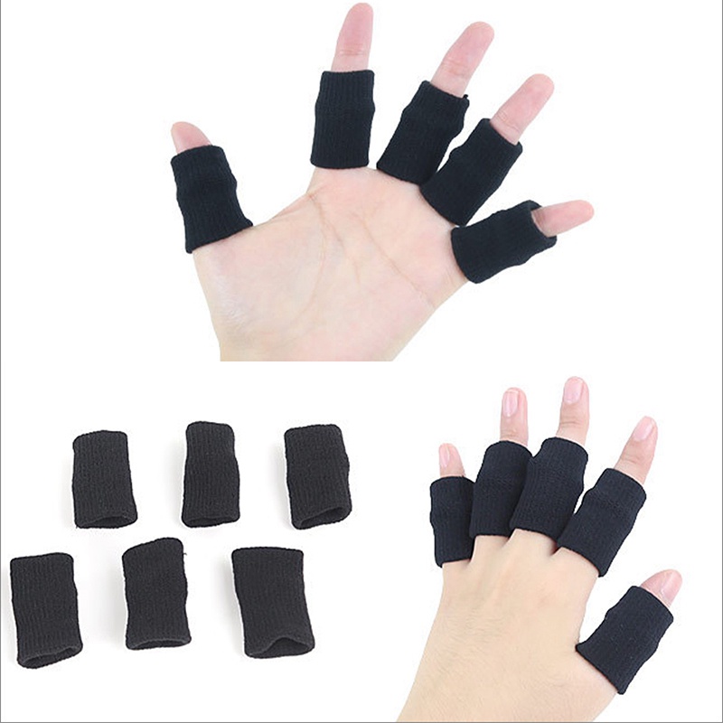 Moneyc 10只籃球護指指關節護指套 運動護具護套 護手指指套 手指保護套