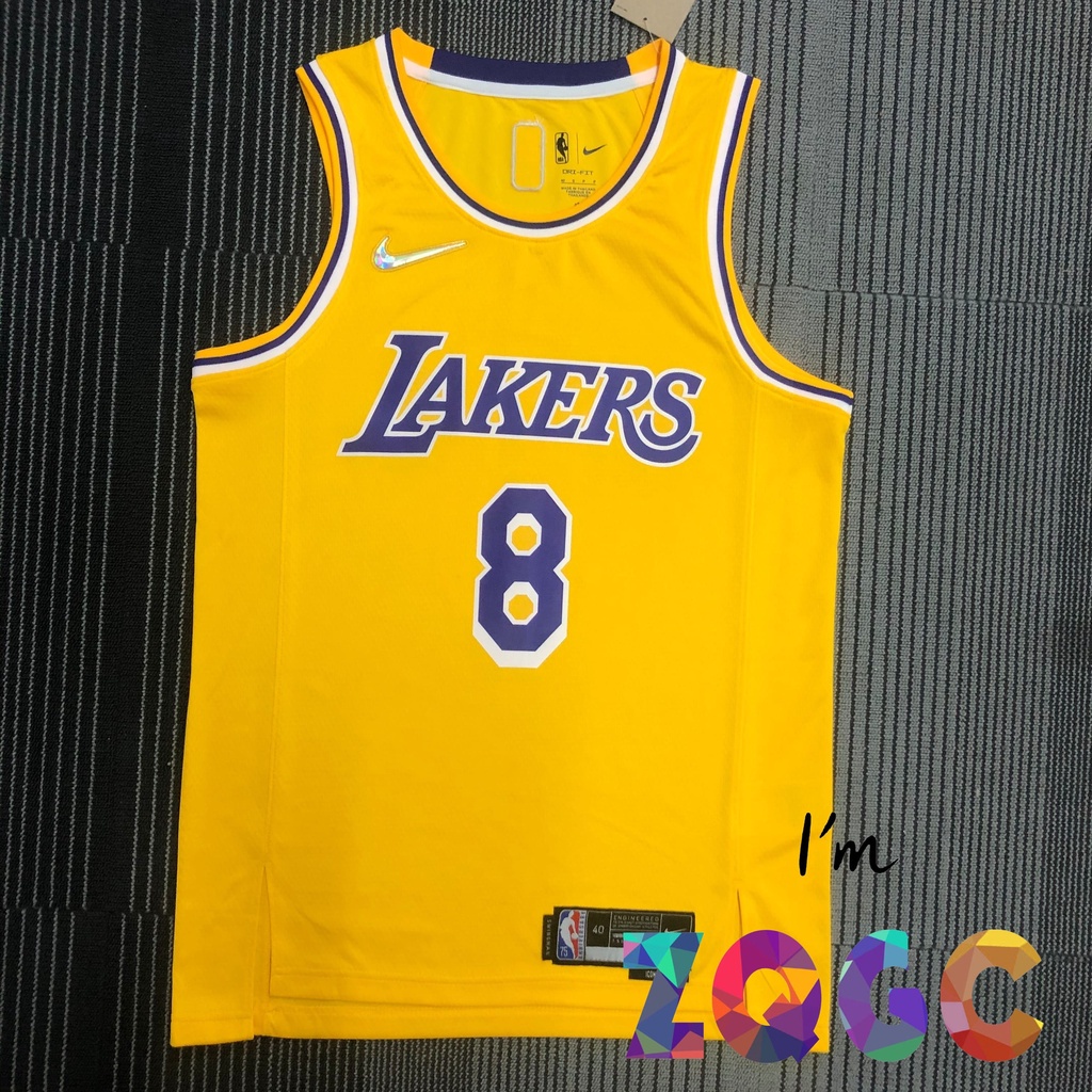 高品質 NBA球衣 湖人 Bryant 布萊恩 8 Kobe 75週年 主客場黃 鑽石 Nike 球迷版 球衣 NBA