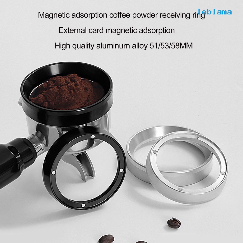 [LBA] 咖啡接粉環帶磁防飛粉圈 意式咖啡機手柄磨豆機接粉器 布粉器定量環