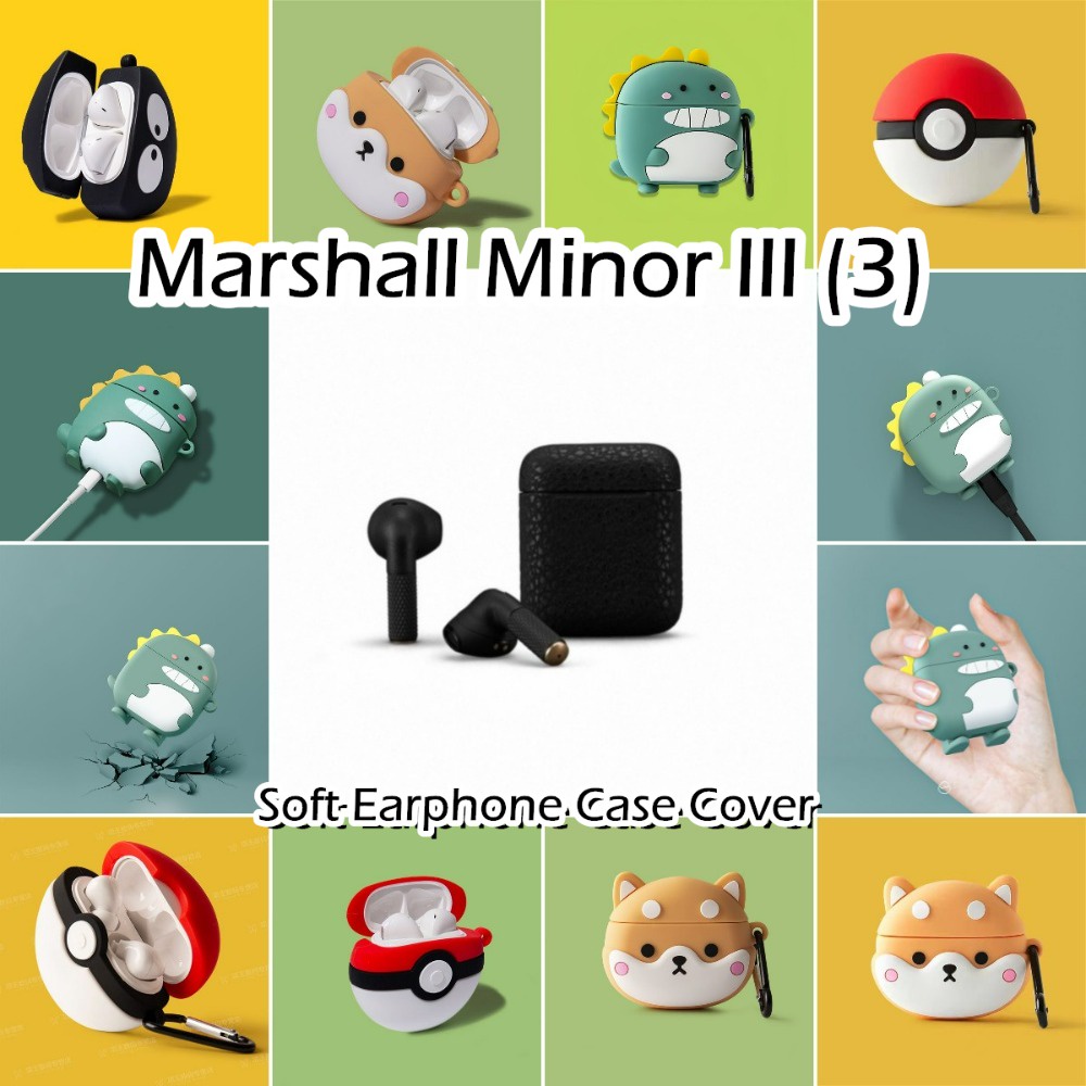 現貨! 適用於 Marshall Minor III (3) Case 有趣的卡通軟矽膠耳機套外殼保護套