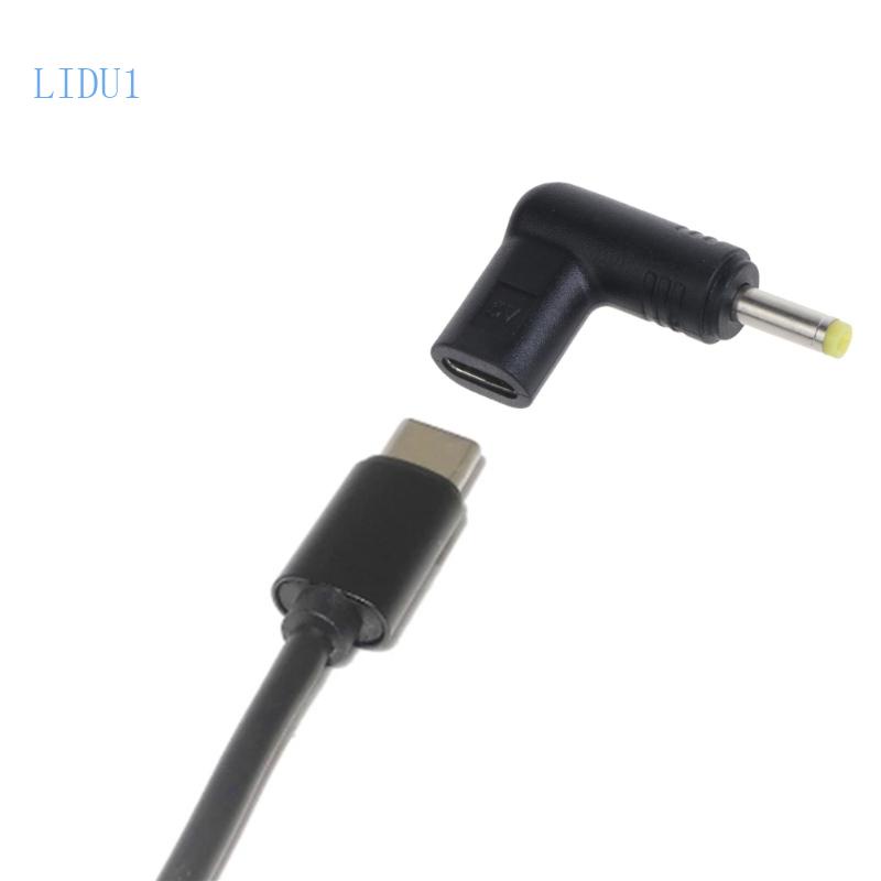Lidu1 Type-C USB-C 適配器 Type-C 母頭轉 4 0x1 7mm 公頭 DC 插孔,適用於筆記本電