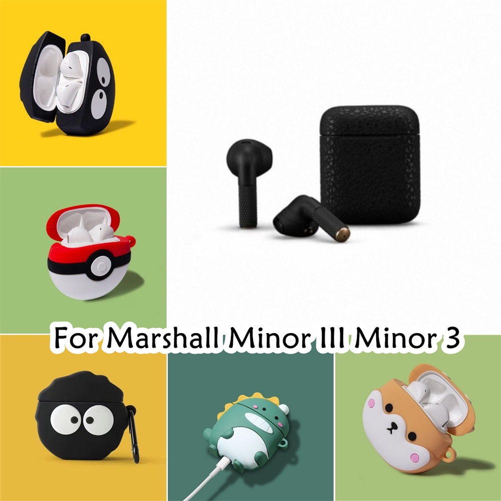 [有貨]適用於 Marshall Minor III Minor 3 Case 可愛立體造型軟矽膠耳機套外殼保護套