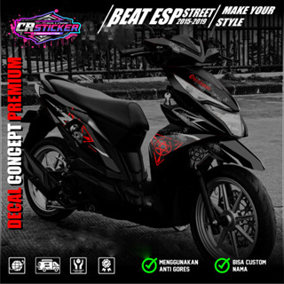 最新貼花貼紙 HONDA BEAT FI ESP STREET 2016-2019 全身全塊 AUROBOROS 設計