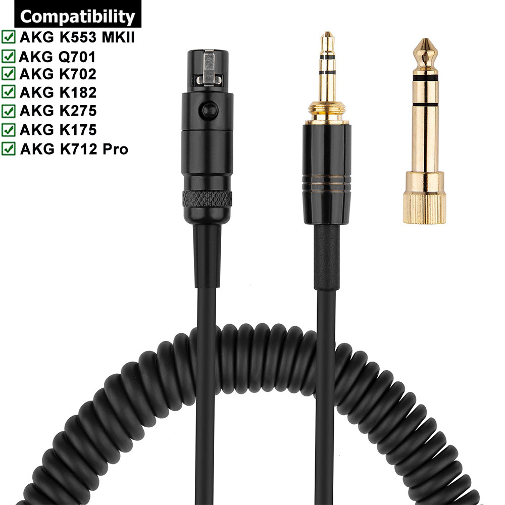 適用於AKG Q701 K702 K182 K275 K175 K712 Pro K553 MKII K267耳機線