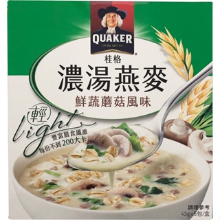 桂格 濃湯燕麥(鮮蔬蘑菇風味-43gX5包)[大買家]