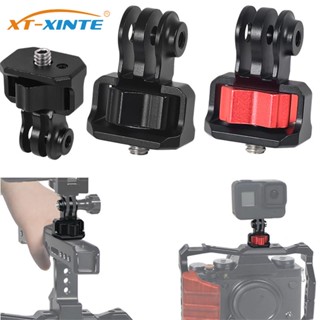 Xt-xinte 鋁合金 1/4 螺絲到三腳架安裝相機適配器 360 旋轉手增強相容 GoPro 13 12 11 運動