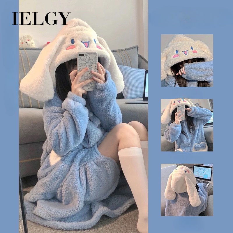 Ielgy 可愛卡通珊瑚絨女裝家居服睡衣