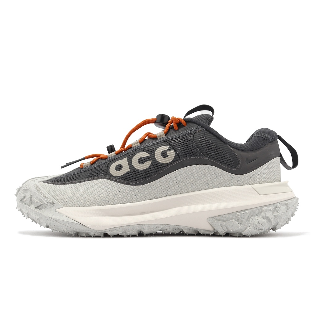 Nike 戶外鞋 ACG Mountain Fly 2 Low GTX 防水 煙灰 白橘 男鞋 HF6245-002