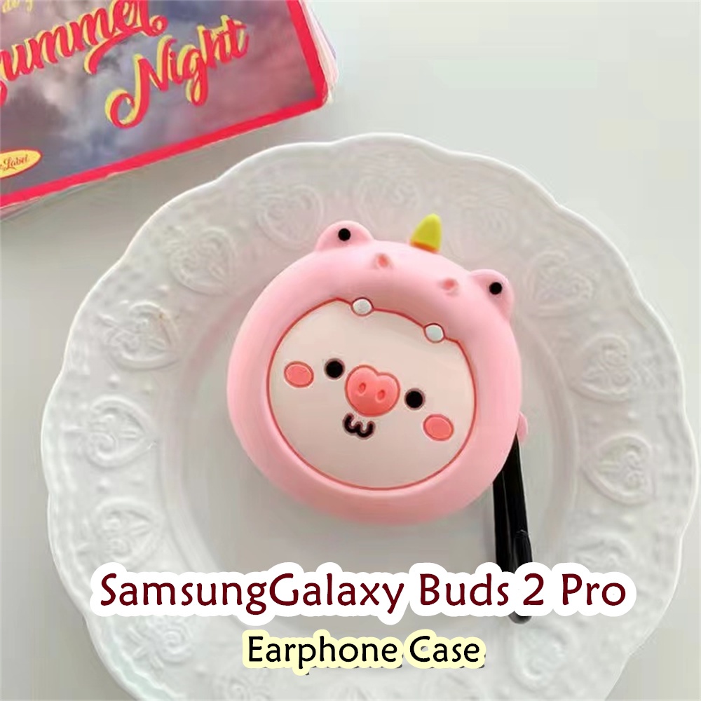 SAMSUNG 【潮流正面】適用於三星 Galaxy Buds 2 Pro Case 創意立體圖案軟矽膠耳機套外殼保護套
