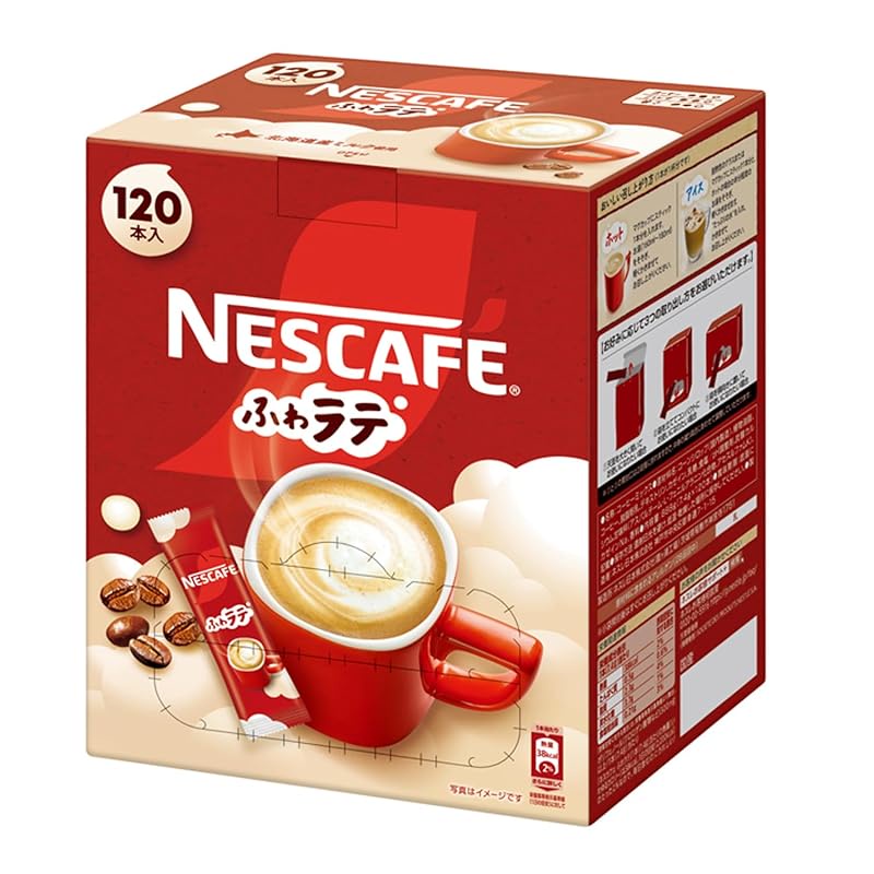 [日本直送]雀巢 EXCELLA Fuwa 拿铁咖啡棒 120 件。