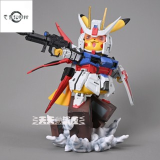 元氣招財 新品 寶可夢公仔 GK鵰像 百變皮卡丘COS 高達 強襲皮卡丘係列 寵物小精靈 自由強襲 神奇寶貝 鋼彈模型