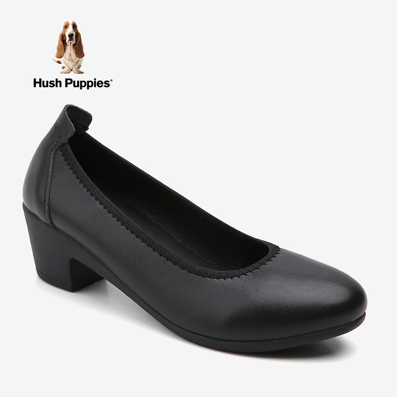 Hush Puppies 女鞋女士休閒皮鞋女士鞋船鞋平底鞋女