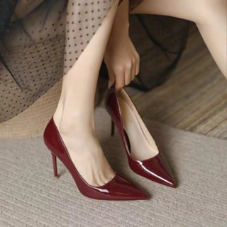 女性高跟鞋 尖頭淺口細跟韓版時尚高跟鞋 34-39碼
