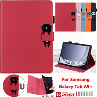 SAMSUNG 適用於三星 Galaxy Tab A9+ 11" SM-X210 X216B X218U 可愛手機殼翻蓋