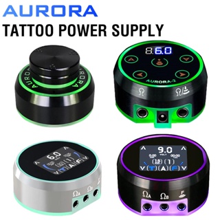 Aurora 2 紋身電源適用於線圈和旋轉紋身機筆電池 Aurora 3 升級雙輸出 LCD 全觸摸 TFT 屏幕