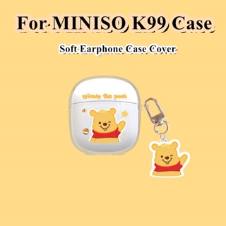 MINISO 【快速發貨】名創優品K99手機殼動漫卡通圖案軟矽膠耳機殼外殼保護套