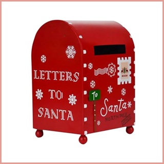 聖誕老人信箱聖誕老人郵箱復古飾品鐵製郵箱花園裝飾聖誕老人郵箱裝飾品 fottw
