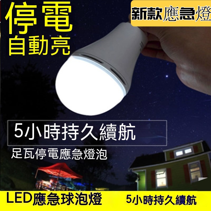 新款應急燈 家用停電自動亮遇水亮燈 手抓亮燈智能照明鋰電池充電led燈 應急家用燈泡 人體感應燈  省電燈泡 感應球泡家