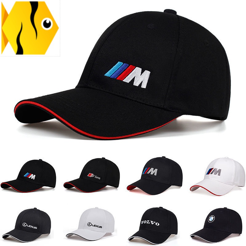 【BMW 現貨】帽子E60 F20 汽車標帽子賽車帽f35 e46 棒球帽男女戶外遮陽帽鴨舌帽4S店禮品運動帽