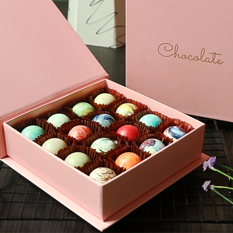 【現貨】【巧克力包裝盒】 情書 巧克力 包裝盒 空盒子 高檔 模具 歐式 心形 手工 情人節 禮物 星球 硬盒