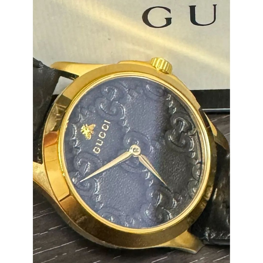 近全新 GUCCI 古馳 手錶 G-TIMELESS 黑色 mercari 日本直送 二手